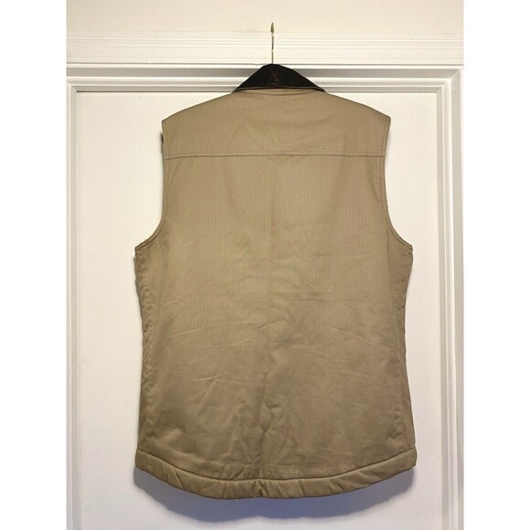 Cody James Vest Mens Size Large Tan Brown Sherpa Lined Western Cowboy Outdoors - Picture 2 of 8